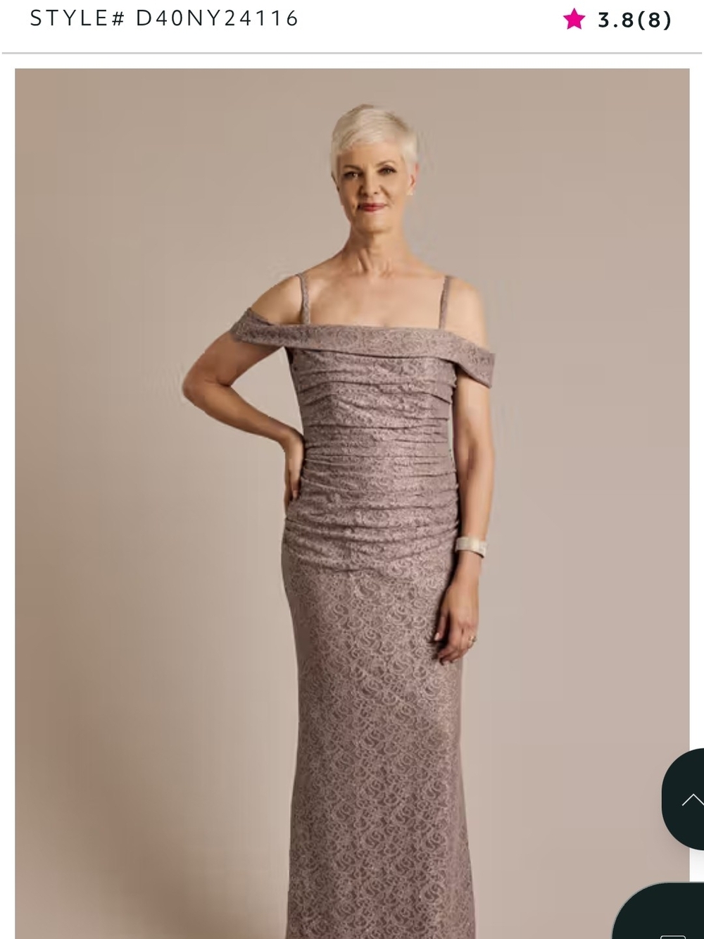 Lavender Mauve Off-Shoulder Ruched Evening Gown
